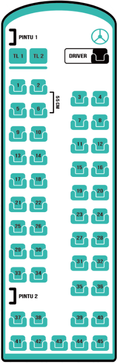 Layout Konfigurasi - 45 Kursi