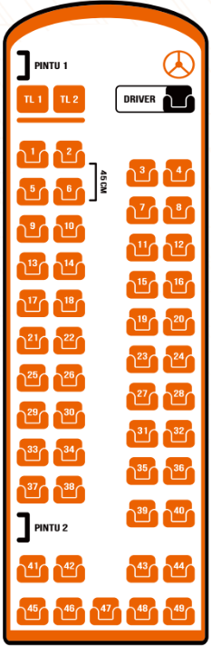 Layout Konfigurasi - 49 Kursi